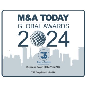 Tony J. Selimi Winner M&A Today - Global Awards - 2024 - Business Coach of the Year Award Winner, TJS COGNITION LTD